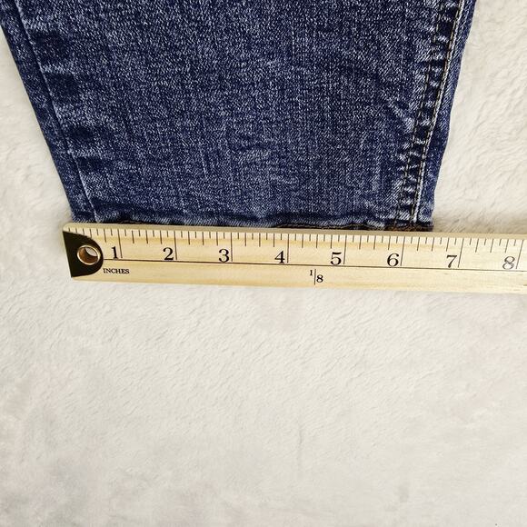 DPSR Distressed Medium Wash Ripped Skinny Straight Jeans Denim Size Small 31x32 - Picture 13 of 15